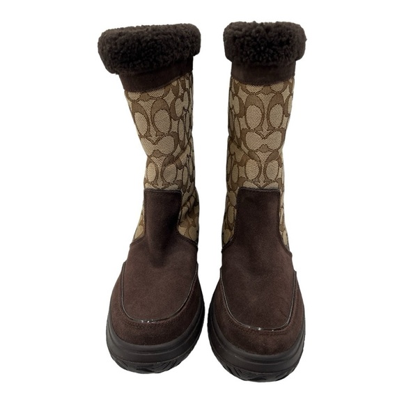 Coach Women's Sherman Signature Cold Weather Boots Size 8 B - Picture 2 of 15